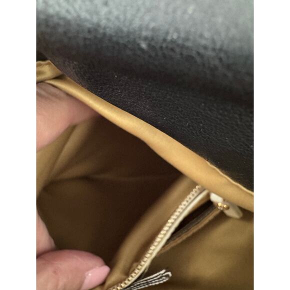 Henri Bendel West 57th Black Pebbled Leather Satchel / Crossbody Bag - Picture 8 of 11